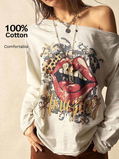 Bohemela Women's Casual Solid Color Knit Crew Neck Long Sleeve Loose T-Shirt