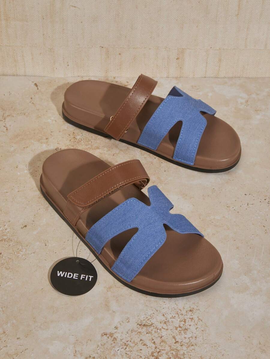 SHUZIA Women's Comfortable, Durable, Essential Flat Sandals Valentine's Day - Brown - View 1