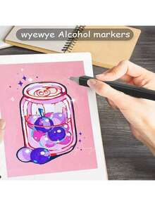 Bộ bút lông hai đầu cao cấp (12/24/36/48/60/80/100/120/168 màu) - Bút lông đa năng dùng để vẽ, phác thảo, thiết kế manga trên bìa cứng - Giải phóng tài năng nghệ thuật của bạn khi trở lại trường - nhiều màu - Xem 14