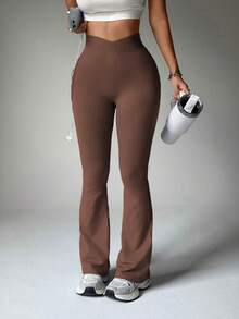 SHEIN Velisys 3件套无缝女士运动裤套装，深灰色、深棕色、藏蓝色 - 彩色 - 查看 7