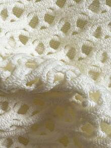 Swim Mod Women's Textured Beaded Halter Bikini Set, Spring/Summer - Beige - View 6