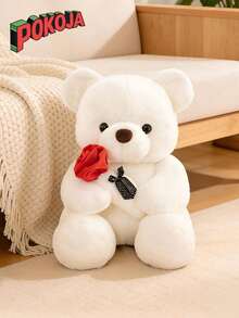 POKOJA LAND - BESTSELLERS 1 件白色泰迪熊毛绒玩具，可爱毛绒泰迪熊，情人节和圣诞节泰迪熊装饰抱枕，送给儿童、幼儿、男孩和女孩的礼物，复活节装饰，圣诞节礼物，生日礼物，春夏皆宜 - 彩色 - 查看 7
