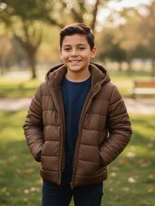 Tween Boys Coats - CAFE - View 2