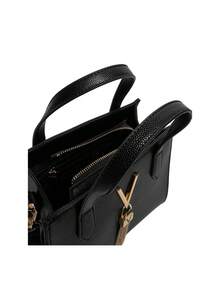 Valentino Imitation Leather Women Shoulder Bag Black - Black/Gold - 查看 4