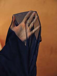 Anewsta 女士立领网眼拼接修身时尚约会之夜长袖T恤