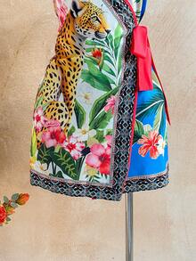 Soleia 热带印花迷你连衣裙，适合度假穿着 - 彩色 - 查看 5