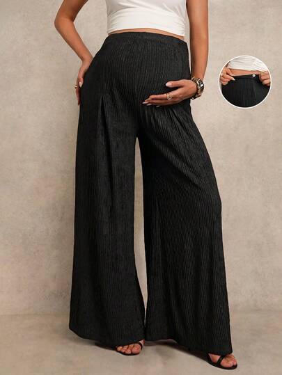 MaterniChic 孕妇纯色日常裤