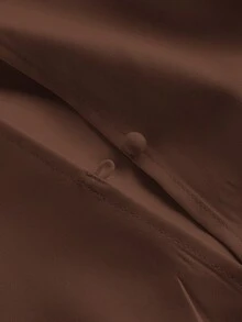 SHEIN MOD HIGH NECK SOLID POCKET JUMPSUIT WITH BELT