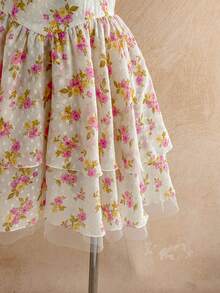 Soleia 女士度假连衣裙，浪漫波点碎花吊带荷叶边迷你连衣裙，适合海滩、海边、性感约会、假日、下午茶、婚礼季、派对、邮轮度假、城市度假、波西米亚风度假、音乐节等场合，可内穿或外穿，适合所有季节。 - 彩色 - 查看 5