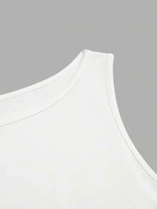 Sweetra Bộ 2 món áo tank top crop không tay tối giản thời trang cỡ lớn. - Nhiều màu - Xem 10