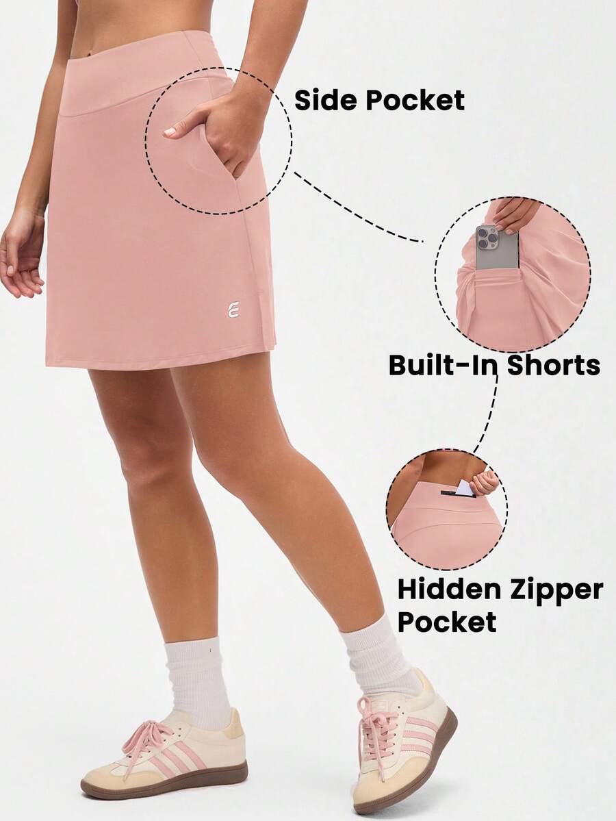 Eassivo Eassivo Nouvelle jupe de sport polyvalente et Top de gamme pour femmes - Rose bonbon - Voir 1