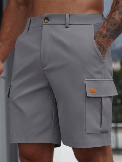 Manfinity RelaxMax Men's Casual Cargo Pocket Loose Shorts