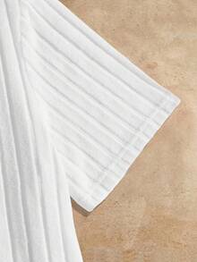 HIMLAND 3pcs Pack Men's Plain Round Neck Rib-Knit Leisure Short-Sleeved T-Shirt - Green - View 11