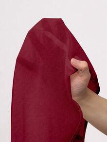 Franclia Conjunto de vestido de gasa con estampado floral diminuto y cárdigan elegante para mujer talla grande, para verano - Burdeos - Ver 9