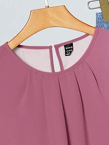 SHEIN Clasi 两件套女士休闲碎花套装，适合夏季穿着 - 粉色 - 查看 4