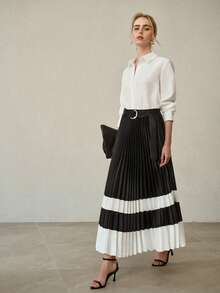 MOTF PREMIUM 女士通勤人字纹衬衫 - 白色 - 查看 6