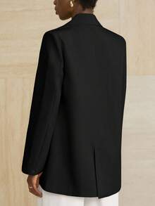 Aveloria Modichic 女士商务风纯色双排扣西装外套，适合通勤和秋季穿着