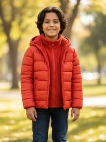 Chamarra CoolKids Puffer – PolarPuff Jacket - NARANJA - Ver 2