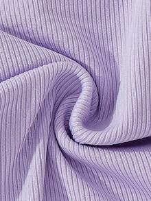 SHEIN Explorewe 2pcs/Set Tween Girls White Tank Top And Khaki Pants, Casual Style - Purple - View 8