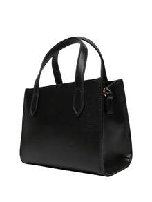 Valentino Imitation Leather Women Shoulder Bag Black - Black/Gold - 查看 3