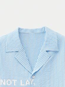 SWAVVY Áo sơ mi dài tay nam in họa tiết, kiểu dáng thường ngày. - Màu xanh lam - Xem 5