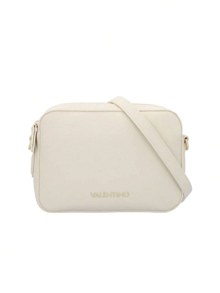 Valentino Brixton II Ecru Pebbled Women Camera Bag White - Ecru - View 1