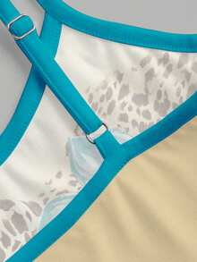 Lalippa Women's Digital Print Positioning Burn-Out Camisole - Multicolor - View 5