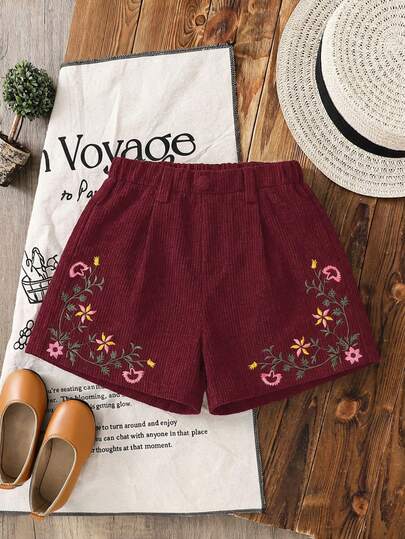 LMoss Kids Quần short ôm dáng, màu trơn, kiểu dáng thường ngày dành cho bé gái.