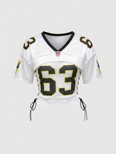 Street Life 2 pièces/Set Top court de sport à imprimé numérique et Top bandeau pour femmes, style de rue