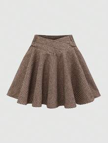 SHEIN Tween Girls' Fashionable Everyday Flare Skirt