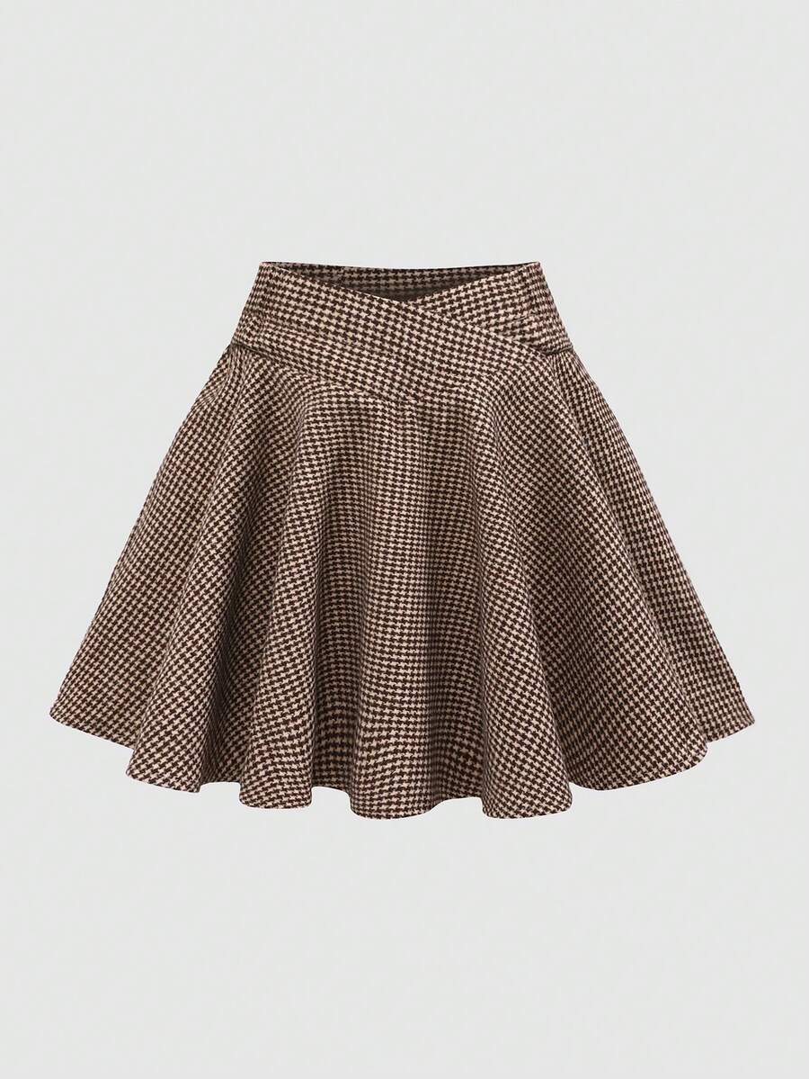 SHEIN Tween Girls' Fashionable Everyday Flare Skirt