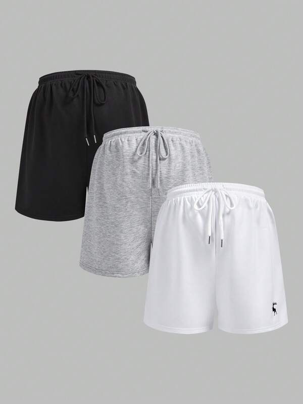 Modmama Maternity Clothes Maternity Pants Maternity Deer Print Drawstring Waist Loose Shorts Casual Maternity Shorts