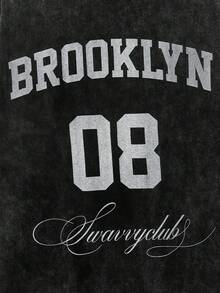 SWAVVY Áo thun nam dài tay cổ tròn, dáng thường ngày, màu đen phối đen, cổ áo bo gân, thích hợp cho mùa xuân/thu. - màu đen - Xem 4