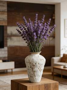 Cirelle Jarrón de cerámica Wabi Sabi - Cerámica rústica hecha a mano para flores secas, decoración del hogar y del hotel Zen - Multicolor - Ver 10