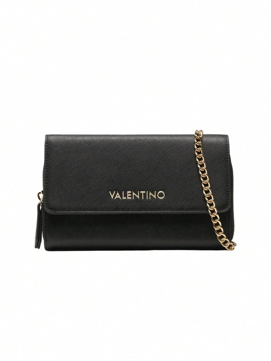 Valentino Imitation Leather Zero Re Women Wallet Black - Black - View 1