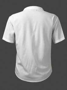 Manfinity Men's Striped Short Sleeve Button-Front Palm Tree Print Shirt - Multicolor - View 4