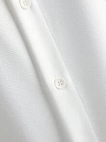 Manfinity RSRT 男士夏季休闲度假撞色几何印花短袖衬衫 - 綠色 - 查看 5