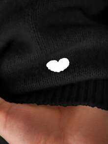 CosyJoli 大码女式心形刺绣系带开衫和吊带针织上衣休闲套装