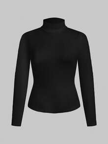 SHEIN Essnce 2 Áo thun cỡ lớn - Màu be - Xem 3