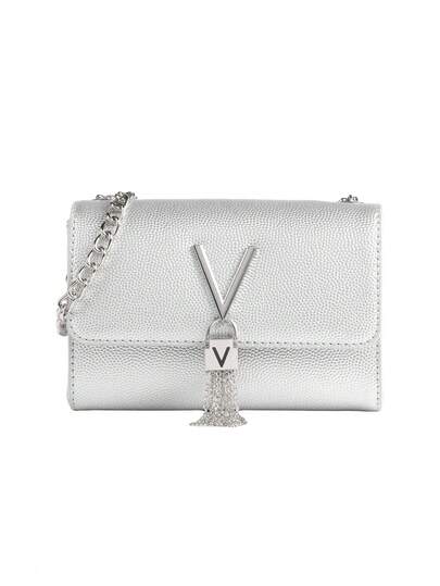 Valentino Divina Women Shoulder Bag Silver