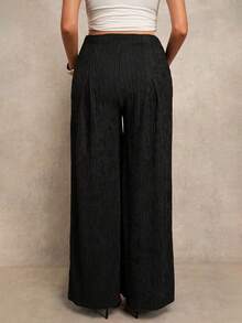 MaterniChic Maternity Clothes Maternity Pants Maternity Solid Color Pants For Daily Wear Black - Black - View 2