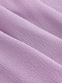 SHEIN MOD Đầm chữ A dài ngang gối hở lưng thắt nơ, thích hợp làm đầm cưới, đầm hẹn hò, đầm ngày Valentine. - Màu Lilac Tím - Xem 4