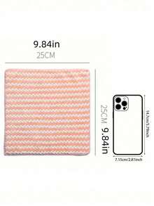 SHEIN 5 件/10 件装加厚波浪离子厨房洗碗布，条纹珊瑚绒清洁除油不粘清洁布，厨房，浴室，家居，家居用品供应商 - 彩色 - 查看 10