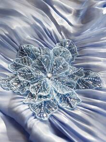 Al Najma Robe ample de style arabe avec appliqués de sequins col V pour femmes