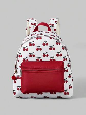 Kawaii Zaino vintage con stampa di pipistrelli in stile gotico, borsa da pendolare di grande capacità, adatta per Ognissanti