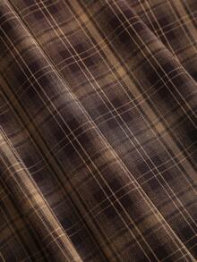 Sweetra Women's Spring/Summer New Design Sense High Street Elegant Plaid Retro Sexy Slim Fit Elegant Versatile Comfortable Casual Brown Pants - Brown - View 4