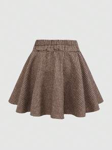 SHEIN Tween Girls' Fashionable Everyday Flare Skirt