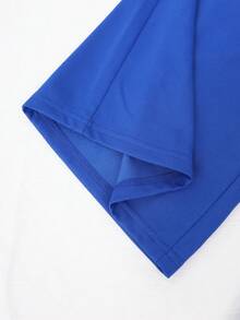 Sparklyn 2pcs/Set Teenage Girls Casual Fashion Numeric Print V-Neck Short Sleeve Top And Wide-Leg Sweatpants Suit