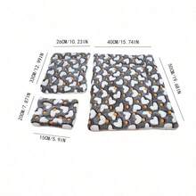 1PC Star & Heart Pattern Breathable Machine Washable Thick Pet Bed Pad For Small To Medium Cats And Dogs, All-Season Sleeping (For Teddy/Bichon) - Multicolor - View 7