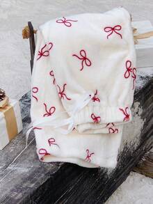 Comfortcana Quần nỉ in hình bướm trắng ấm cỡ lớn, mùa thu/đông - trắng - Xem 6